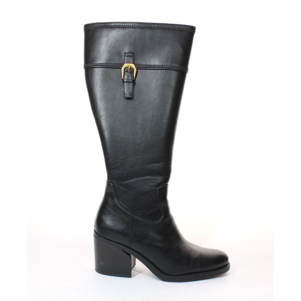 Franco Sarto Womens Adabella Black Riding Boots Size 10 Medium